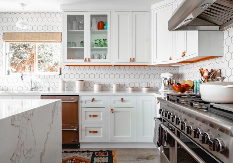 Modular kitchen cabinet illustration